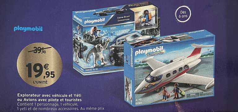 Playmobil Summer Fun - Avions avec pilote et touristes