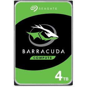 Disque dur interne 3.5" Seagate BarraCuda - 4 To, Cache 256 Mo, 5400 tr/min, SMR (ST4000DM004)