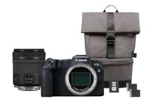 Kit appareil photo hybride Canon EOS RP + objectif RF 24-105mm IS STM + sac à dos + carte SD + batterie de rechange