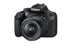 Appareil photo reflex Canon EOS 2000D avec objectif EF-S 18-55 F3.5-5.6 III