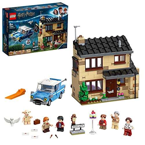 Lego 75968 Harry Potter 4 Privet Drive, Ensemble de Maison avec Ford Anglia, Figurine Dobby et Dursley Family