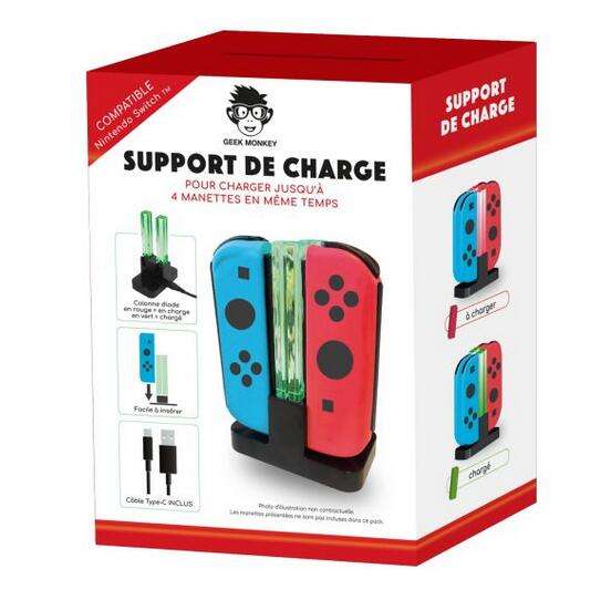 Support de charge manettes Geek Monkeys pour Nintendo Switch