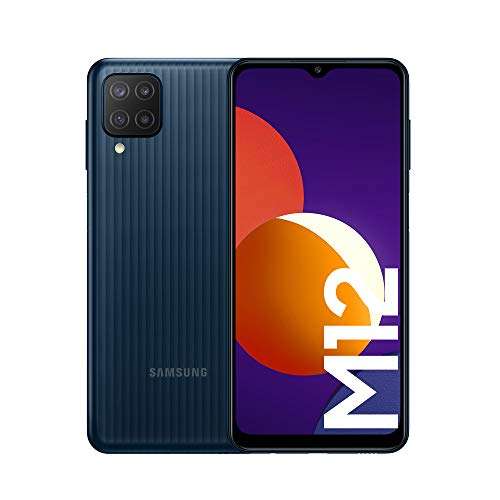 Smartphone 6.5" Samsung Galaxy M12 - 64 Go, Android, Double SIM (Amazon UK)