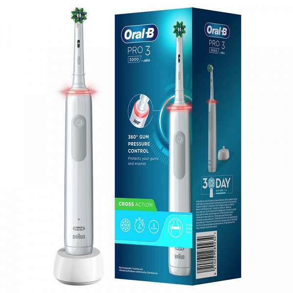 Brosse à dents électrique Oral-B Pro 3 (via 39.83€ sur la carte fidélité + 10€ d'ODR + BDR de 3€)