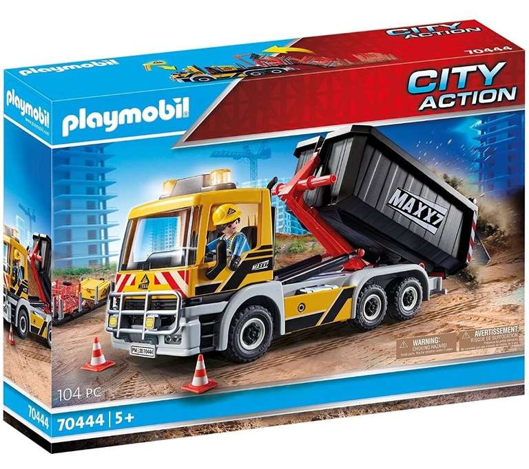 Jouet Playmobil City Action - Camion avec benne et plateforme 70444 (via coupon)