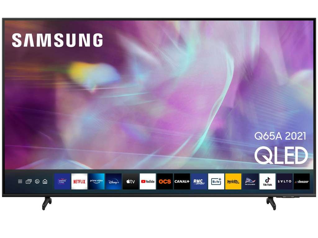 TV QLED 65" Samsung QE65Q65A - 4K UHD, Smart TV, HDR10+, HDMI 2.1 (Via ODR de 200€)
