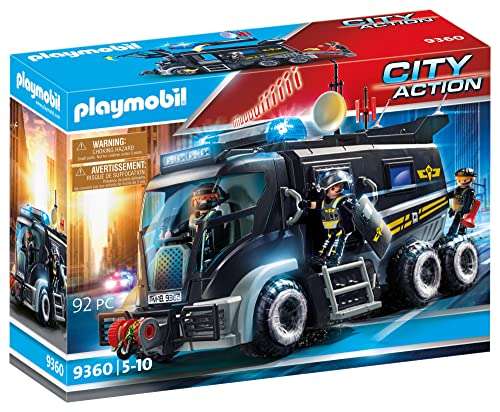 Jouet Playmobil City Action d'élite - Camion policiers d'élite avec sirène 9360 (Via coupon)