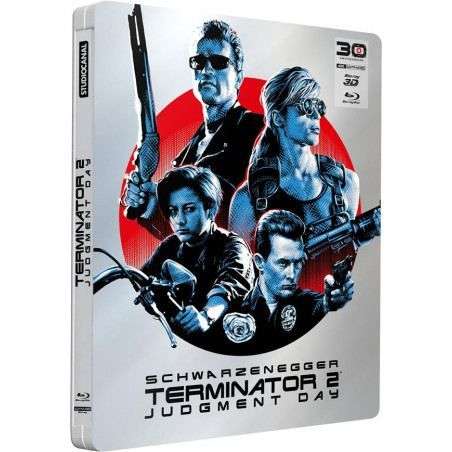 Blu-ray 4K Terminator 2 Édition Limitée SteelBook - 30ème anniversaire avec Blu-ray 3D + Blu-ray