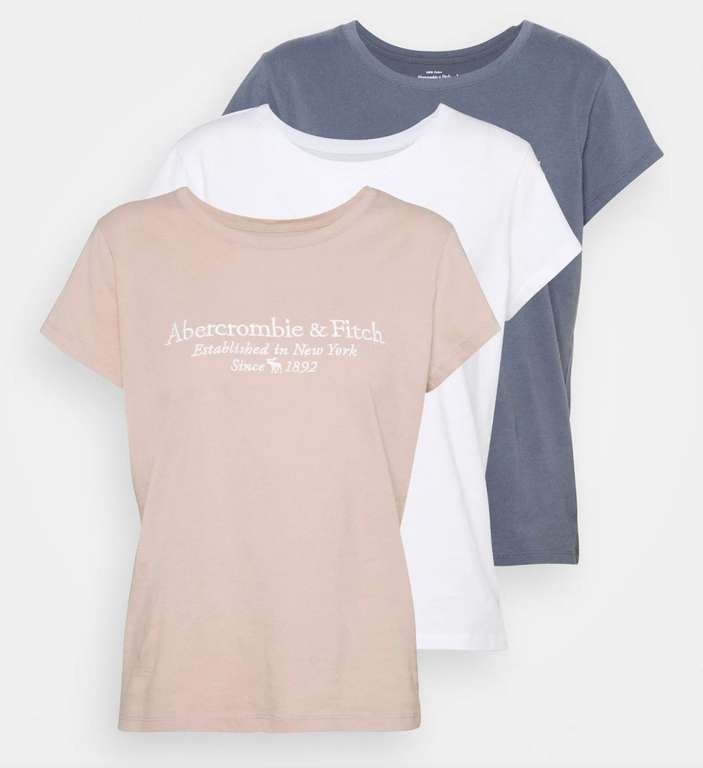 Pack de T-shirts imprimé Abercrombie & fich pour Femme (Taille XS au XL)