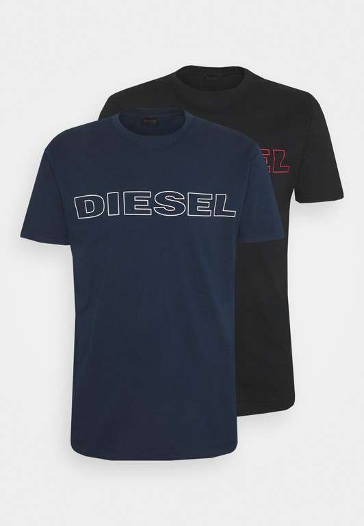 Lot de 2 T-shirts Diesel (bleu et noir)