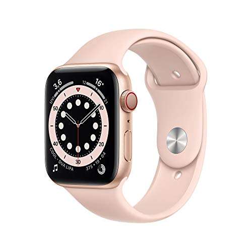 Montre connectée Apple Watch Series 6 (GPS + Cellular) - 44 mm, avec boîtier en aluminium, Rose des sables