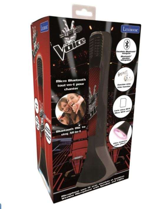 Microphone Karaoké The Voice Lexibook (via 19.95 € sur la carte fidélité)