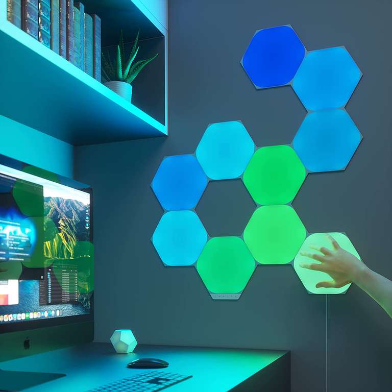 Kit de démarrage Nanoleaf Shapes Hexagons - 9 Panneaux Lumineux