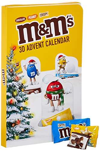 Calendrier de l'Avent M&M's au Chocolat au lait, Cacahuète et Croustillant - 346 g