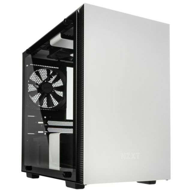 Boîtier PC Mini ITX NZXT H200i avec Fenêtre - Blanc