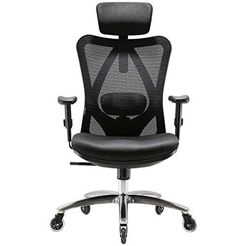 Chaise de bureau ergonomique Sihoo M18 - noir (vendeur tiers - via coupon)