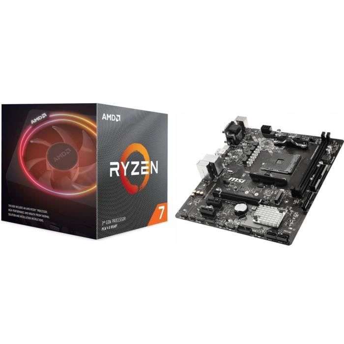 Processeur AMD Ryzen 5 5600G - 3.9 GHz, Mode Turbo à 4.4 GHz + carte mère MSI B450M PRO-M2 MAX