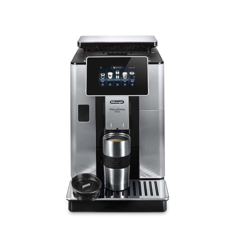 Machine à café De'Longhi Primadonna Soul ECAM 610.74.MB + mug en inox (via ODR de 100€) - cookandcoffee.fr