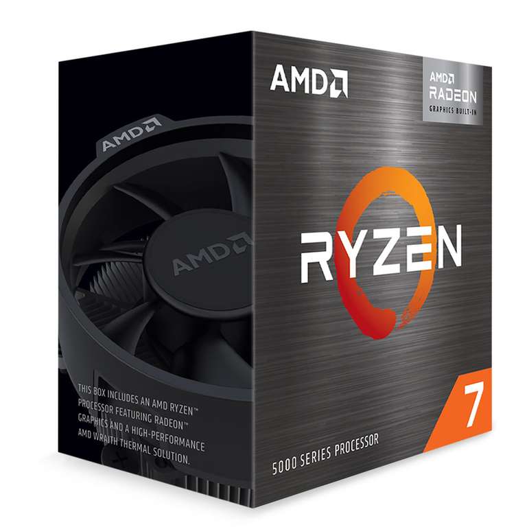 Processeur AMD Ryzen 7 5700G - AM4, 3.8 GHz - 4,7 GHz (289.79€ avec le code RAKUTEN30 + 14.49€ en Rakuten Points) - Cdiscount