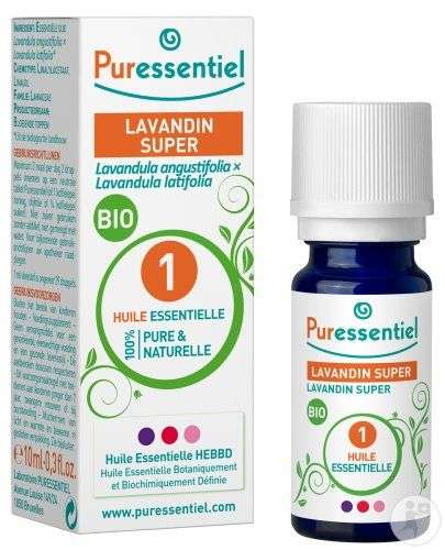 Huile Essentielle Lavandin Super Bio 100% pure et naturelle Hebbd - 10 ml