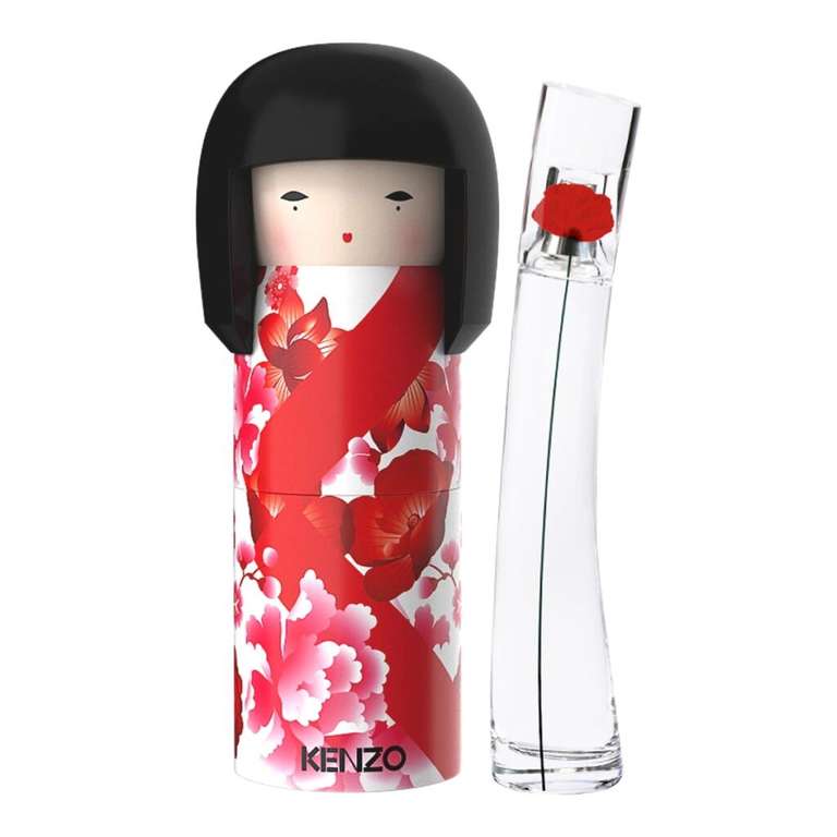 Coffret Eau de parfum Kenzo flower by Kenzo + poupée Kokeshi