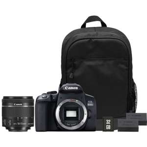 Appareil photo Canon EOS 850D + objectif EF-S 18-55mm IS STM + sac à dos + carte SD + batterie de rechange