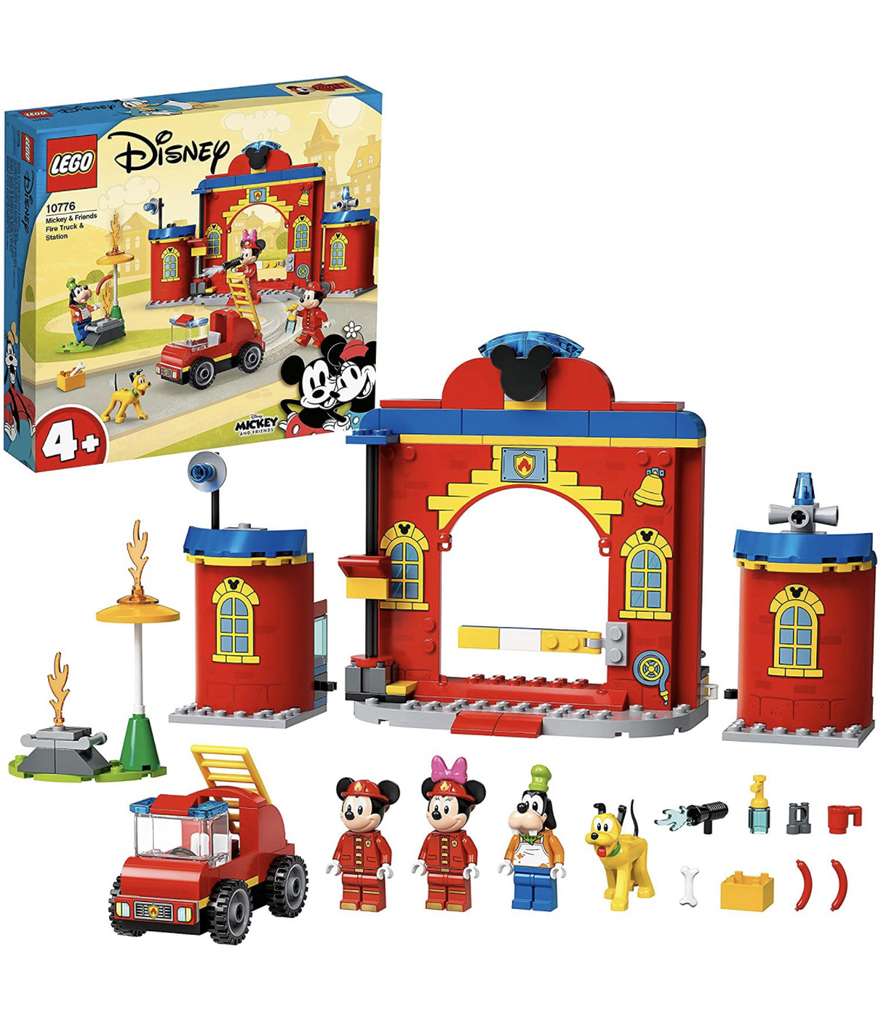 Jouet Lego Disney La caserne et Le Camion de Pompiers de Mickey et Ses Amis (10776)