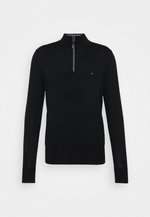 Pullover Homme Calvin Klein Superior Quarter Zip 100% Laine (toutes tailles)