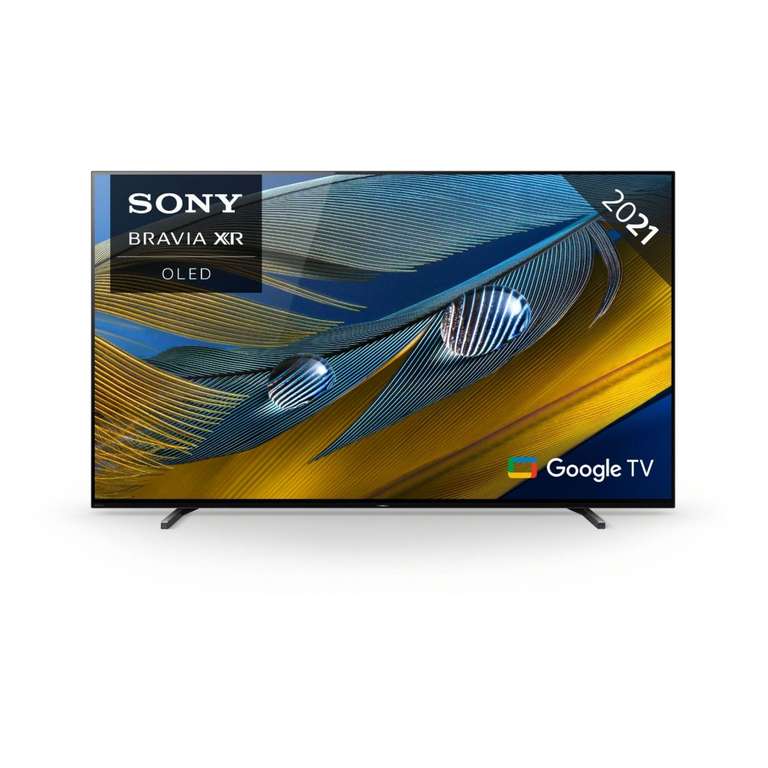 TV 55" Sony 55A80J (2021) - OLED XR, 4K, HDR10+, Dolby Vision iQ & Atmos, 100Hz, HDMI 2.1, Android TV (via 399,80€ sur la carte)