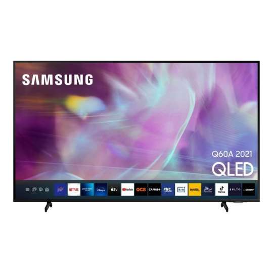 TV 75" Samsung QE75Q60A (2021) - QLED, 4K UHD, HDR 10+, Smart TV (Via 399.80€ sur la carte)