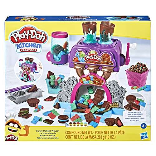 Play-Doh Kitchen Creations, La chocolaterie, avec 5 Pots de pâte atoxique