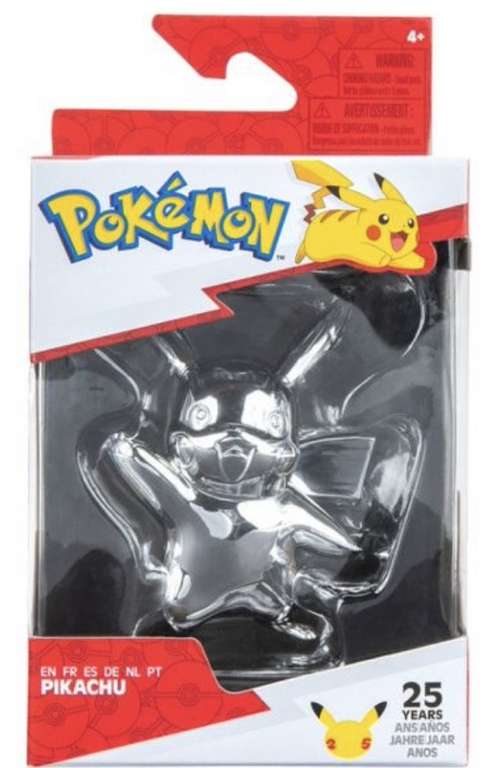 Figurine argentée 25e anniversaire de Pokémon