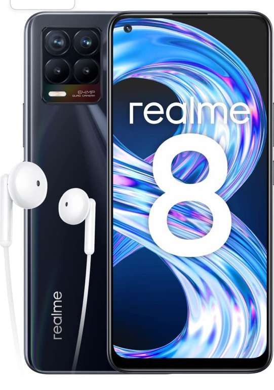 Smartphone 6.5" Realme 8 4G - 128Go, 8Go RAM