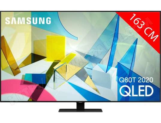 TV 65" Samsung QE65Q80T 2020 - 4K UHD, QLED, 100 Hz, HDR 10+, HDMI 2.1