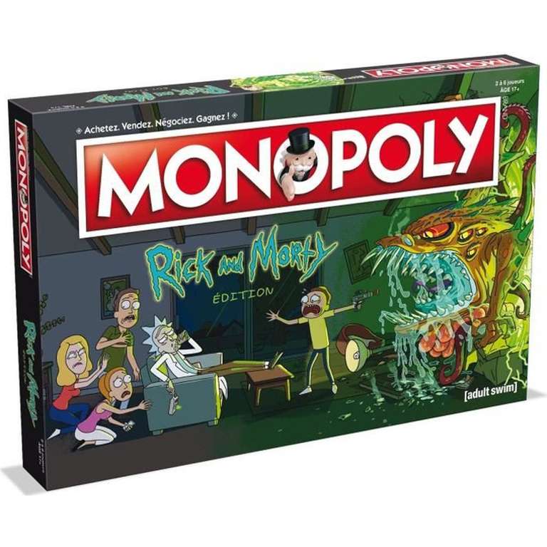 Monopoly Rick et Morty - Version française (+10€ à cagnotter pour les CDAV)