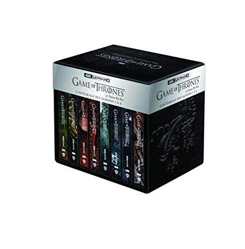 Coffret Blu-ray 4K Game of Thrones (Le Trône de Fer) - L'intégrale des Saisons 1 à 8 (Coffret métal + boîtiers Steelbook)