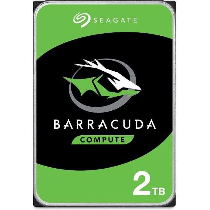 Sélection de disques durs Seagate - EX : Disque dur interne 3,5" Seagate Barracuda (ST2000DMZ08) - 2 To, 7200RPM, SATA 6GB/S, SMR