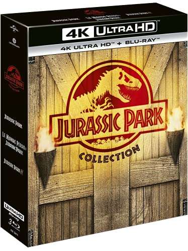 Coffret Blu-Ray 4K Trilogie Jurassic Park