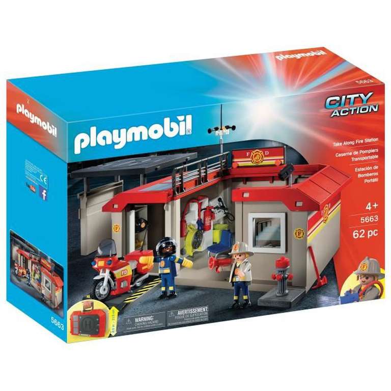 Caserne de Pompiers Playmobil Transportable - 5663