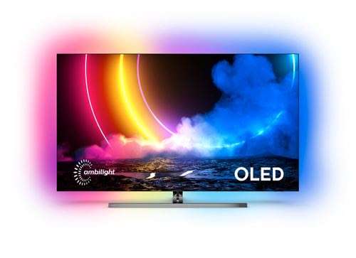 TV OLED 55" Philips 55OLED856 - OLED 4K UHD, HDR, 100 Hz, HDMI 2.1, Ambilight 4 Côtés, Dolby Vision & Atmos
