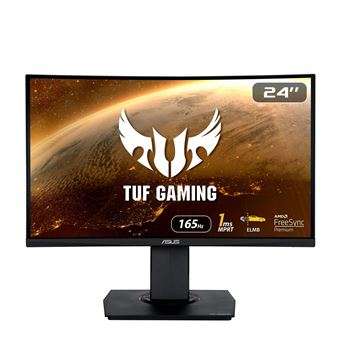 Écran PC incurvé 24" Asus TUF Gaming VG24VQR - Full HD, VA, 165 Hz, 1 ms, FreeSync, Ajustement hauteur