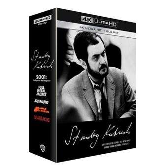 Coffret Blu-ray 4K UHD + Blu-Ray Stanley Kubrick - 5 Films : Orange mécanique, Spartacus, Full Metal Jacket, Shining, 2001