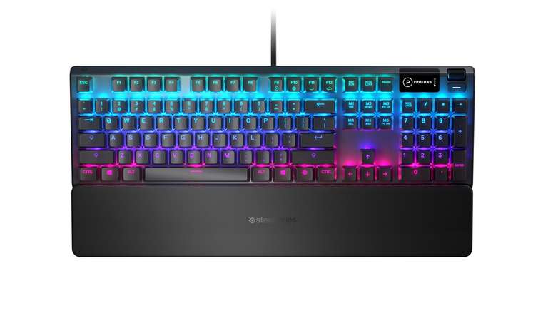 Clavier gaming mécanique hybride Steelseries Apex 5 - Switches bleues hybrides, QWERTY US