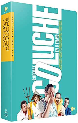 Coffret Coluche en 5 Films Versions Restaurées - format Blu-ray à 20.99€ ou format DVD à 17.99€