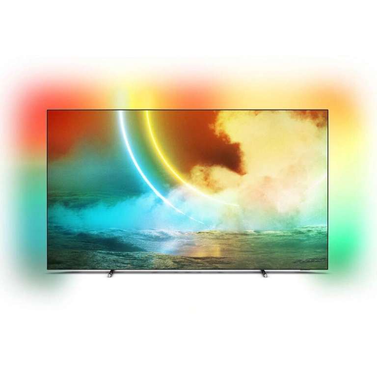 TV 65" Philips 65OLED705/12 - OLED, 4K UHD, 100 Hz, HDR 10+, Dolby Vision, Android TV, Ambilight (Via 279.80€ sur la carte)