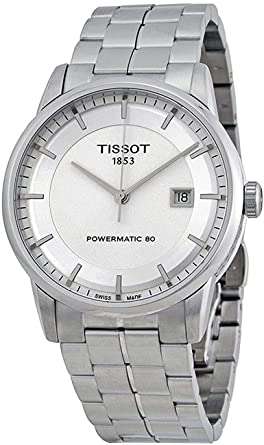 Montre homme Tissot Luxury Powermatic 80 Silver Dial Men's Watch T0864071103100 (Frais d'importation inclus)