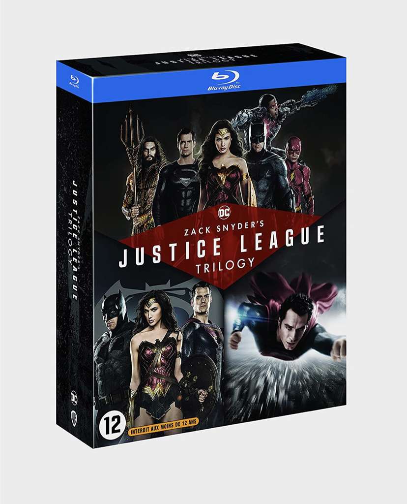 Coffret Blu-ray Trilogie Justice League : Man of Steel + Batman v Superman : L'aube de la justice + Zack Snyder's Justice League