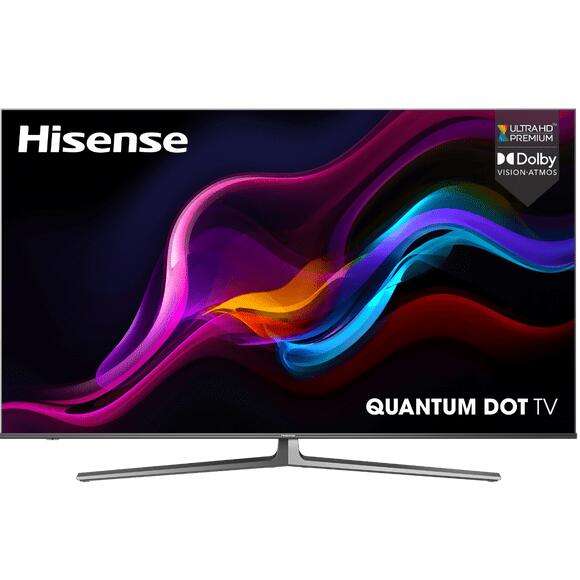 TV 55" QLED Hisense 55U8GQ - 4K UHD, HDR, 100 Hz, 4 ports HDMI 2.1 (via ODR de 200€)