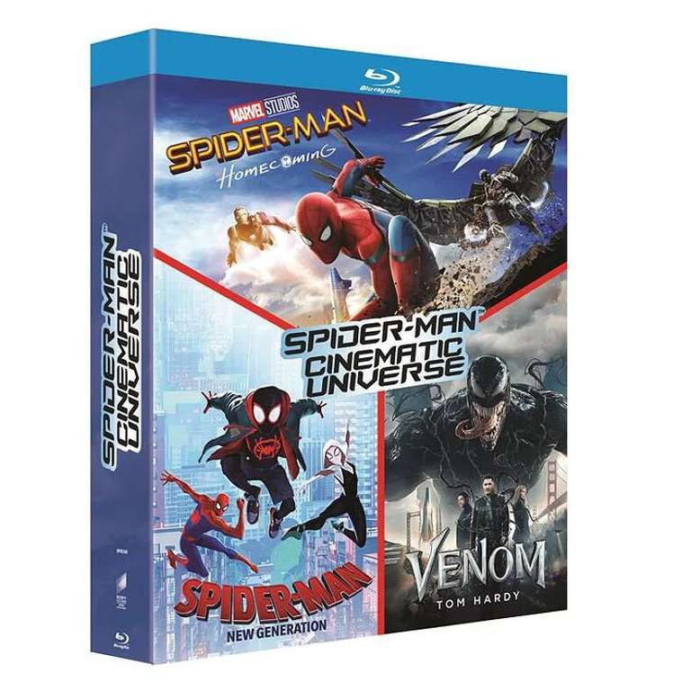 Sélection de coffrets Blu-ray en promotion - Ex : Coffret Spider-Man Universe 3 films