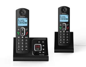 Kit 2 Téléphones fixes Alcatel F685 Duo avec répondeur - Noir